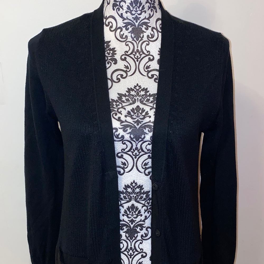 CAbi Sorrento Black Cardigan Sweater Size Small Style #5010 - Picture 3 of 12